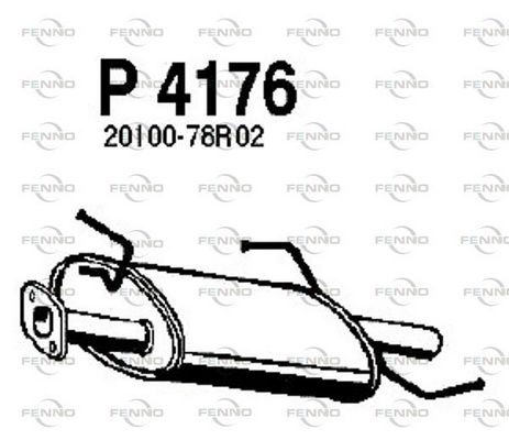 Obrázok Koncový tlmič výfuku FENNO  P4176
