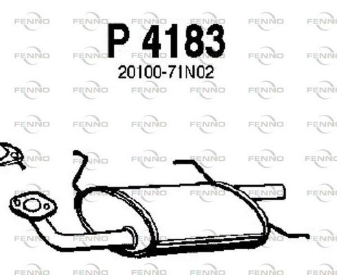 Obrázok Koncový tlmič výfuku FENNO  P4183
