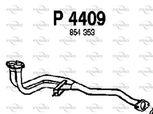 Obrázok Výfukové potrubie FENNO  P4409