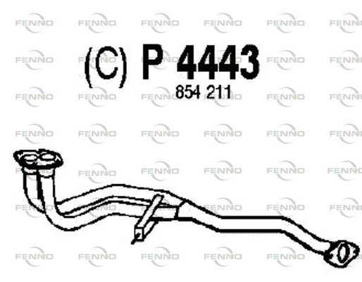 Obrázok Výfukové potrubie FENNO  P4443