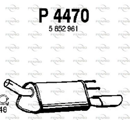 Obrázok Koncový tlmič výfuku FENNO  P4470