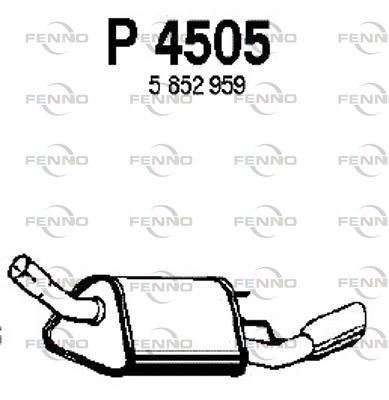 Obrázok Koncový tlmič výfuku FENNO  P4505