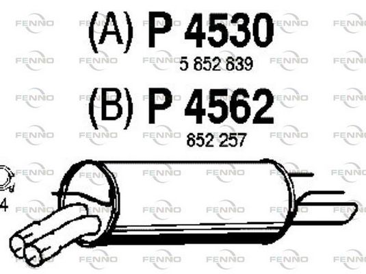 Obrázok Koncový tlmič výfuku FENNO  P4530