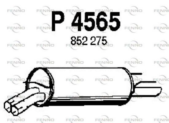 Obrázok Koncový tlmič výfuku FENNO  P4565