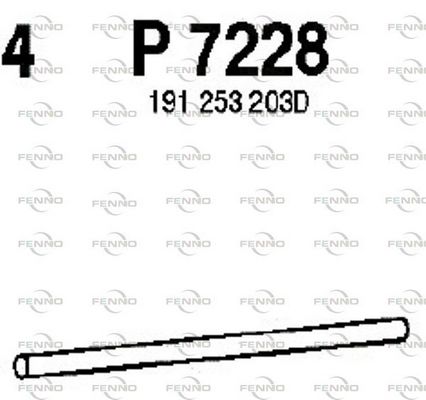 Obrázok Výfukové potrubie FENNO  P7228