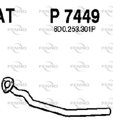 Obrázok Výfukové potrubie FENNO  P7449