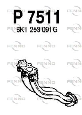 Obrázok Výfukové potrubie FENNO  P7511