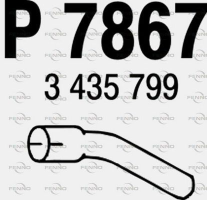 Obrázok Výfukové potrubie FENNO  P7867