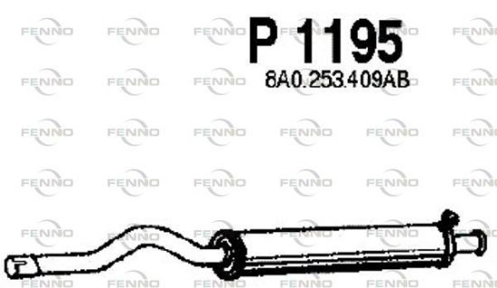 Obrázok Stredný tlmič výfuku FENNO  P1195