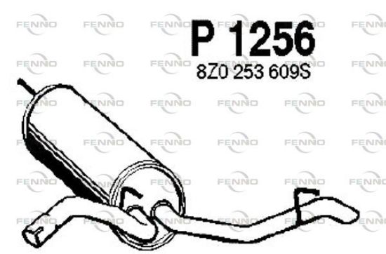 Obrázok Koncový tlmič výfuku FENNO  P1256