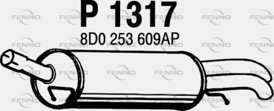 Obrázok Koncový tlmič výfuku FENNO  P1317