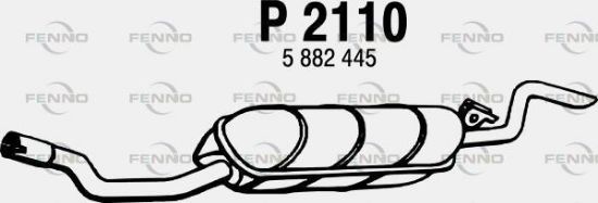 Obrázok Koncový tlmič výfuku FENNO  P2110