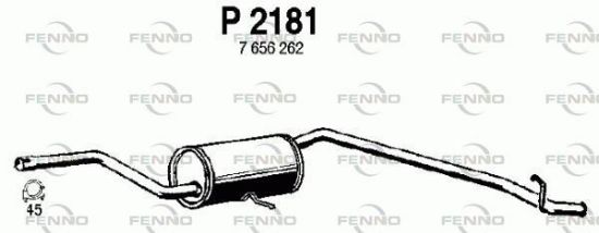 Obrázok Koncový tlmič výfuku FENNO  P2181