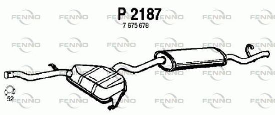 Obrázok Koncový tlmič výfuku FENNO  P2187