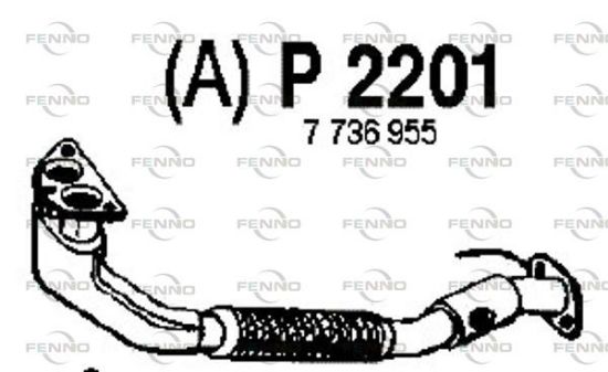 Obrázok Výfukové potrubie FENNO  P2201