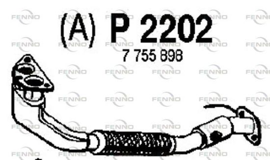 Obrázok Výfukové potrubie FENNO  P2202