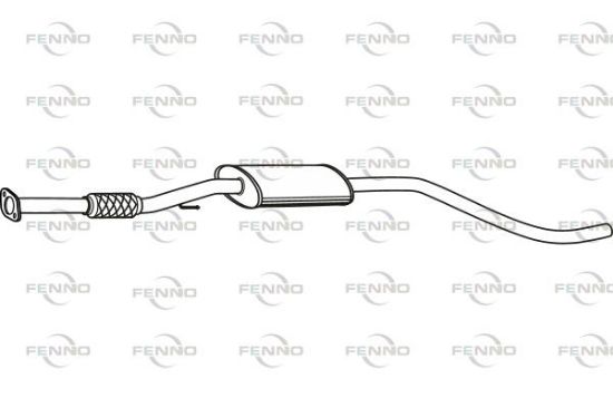 Obrázok Stredný tlmič výfuku FENNO  P22026