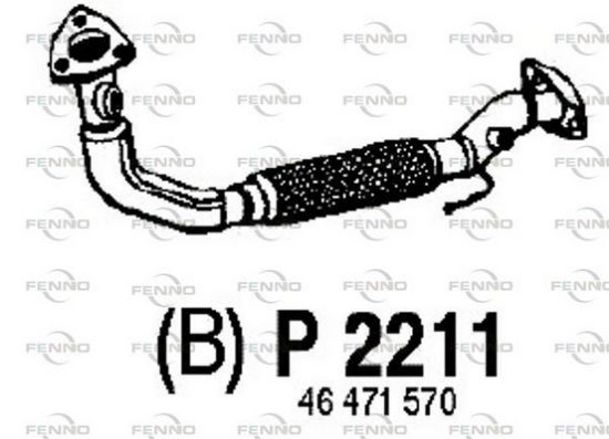 Obrázok Výfukové potrubie FENNO  P2211