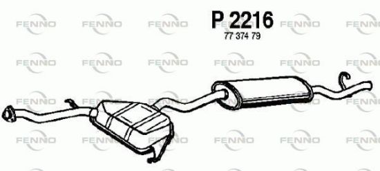 Obrázok Koncový tlmič výfuku FENNO  P2216