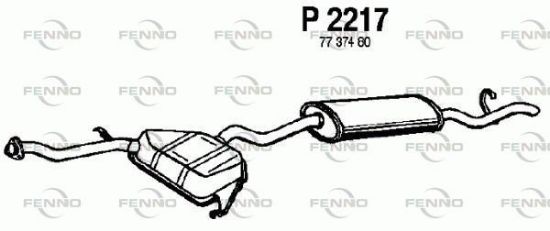 Obrázok Koncový tlmič výfuku FENNO  P2217