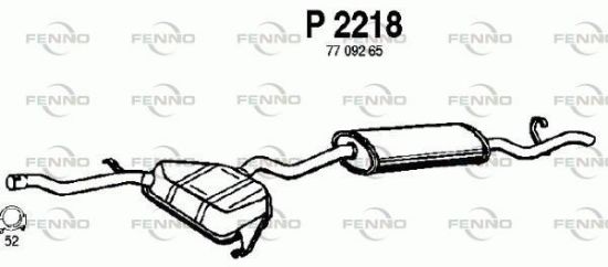 Obrázok Koncový tlmič výfuku FENNO  P2218