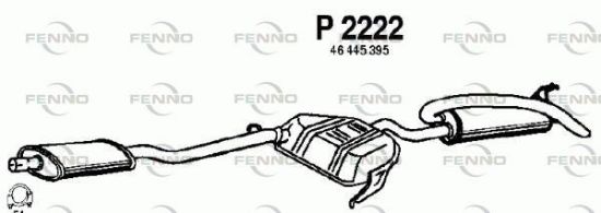 Obrázok Koncový tlmič výfuku FENNO  P2222