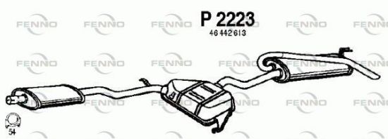 Obrázok Koncový tlmič výfuku FENNO  P2223