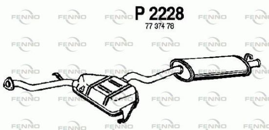 Obrázok Koncový tlmič výfuku FENNO  P2228