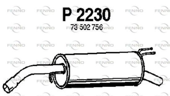 Obrázok Koncový tlmič výfuku FENNO  P2230