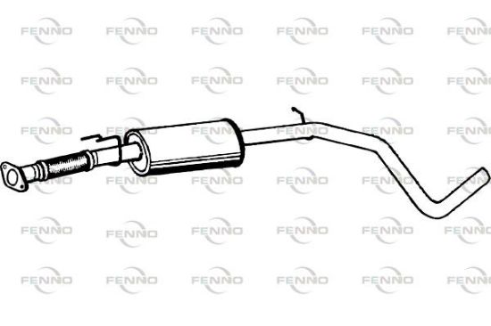 Obrázok Stredný tlmič výfuku FENNO  P2240