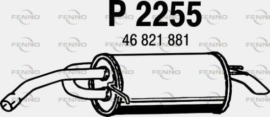 Obrázok Koncový tlmič výfuku FENNO  P2255
