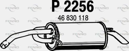 Obrázok Koncový tlmič výfuku FENNO  P2256
