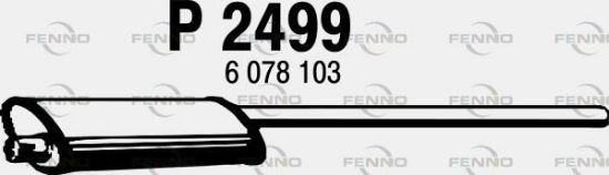 Obrázok Stredný tlmič výfuku FENNO  P2499