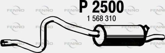 Obrázok Koncový tlmič výfuku FENNO  P2500