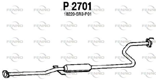 Obrázok Stredný tlmič výfuku FENNO  P2701