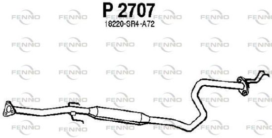 Obrázok Stredný tlmič výfuku FENNO  P2707