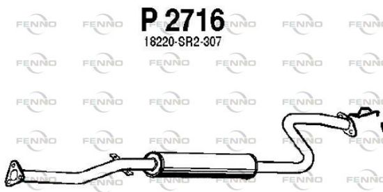 Obrázok Stredný tlmič výfuku FENNO  P2716