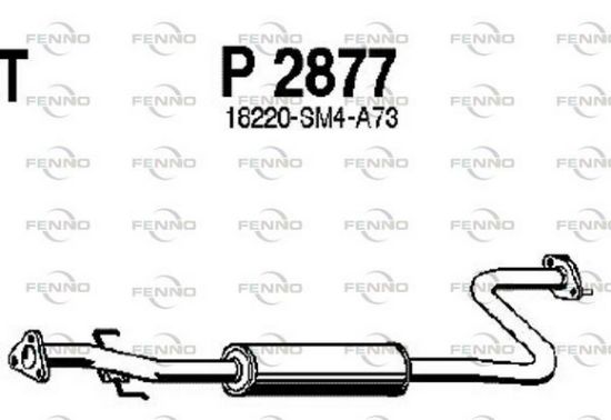Obrázok Stredný tlmič výfuku FENNO  P2877