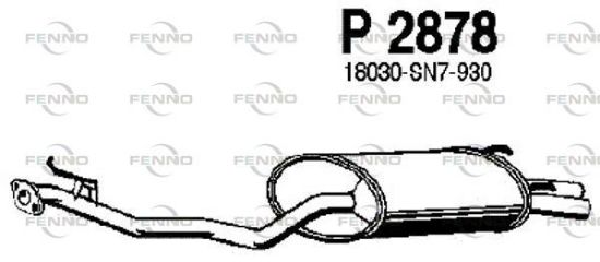Obrázok Koncový tlmič výfuku FENNO  P2878