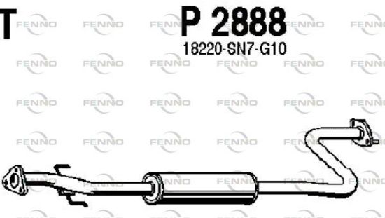 Obrázok Stredný tlmič výfuku FENNO  P2888