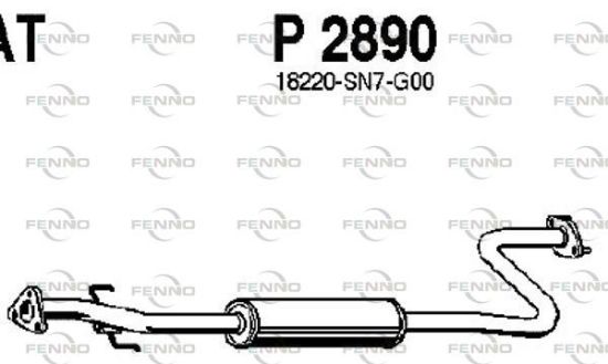 Obrázok Stredný tlmič výfuku FENNO  P2890