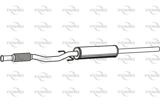 Obrázok Stredný tlmič výfuku FENNO  P3082