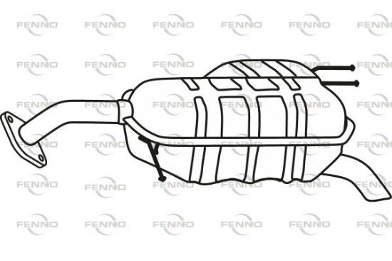 Obrázok Koncový tlmič výfuku FENNO  P31021