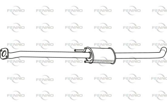 Obrázok Stredný tlmič výfuku FENNO  P31036