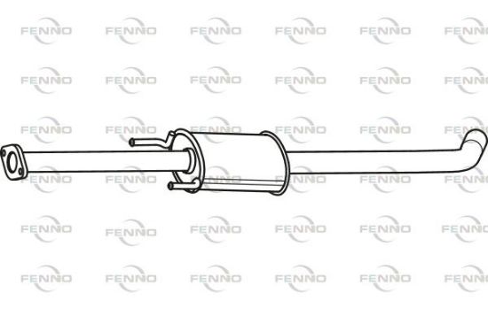 Obrázok Stredný tlmič výfuku FENNO  P31038