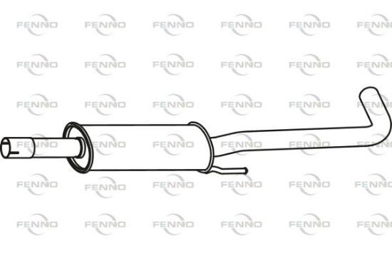 Obrázok Stredný tlmič výfuku FENNO  P31044