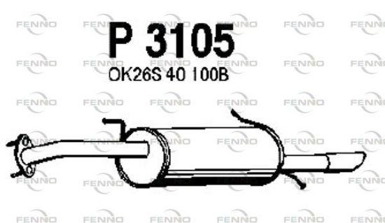 Obrázok Koncový tlmič výfuku FENNO  P3105