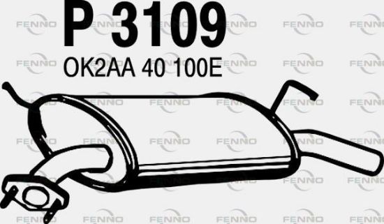 Obrázok Koncový tlmič výfuku FENNO  P3109