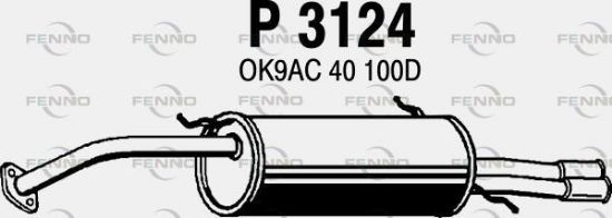 Obrázok Koncový tlmič výfuku FENNO  P3124