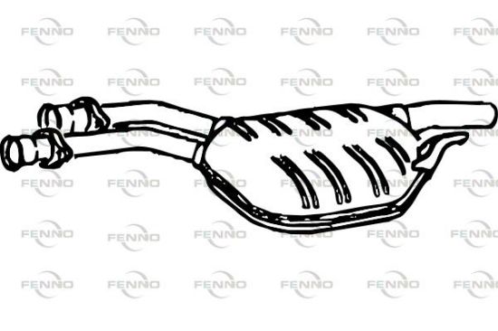 Obrázok Stredný tlmič výfuku FENNO  P3629